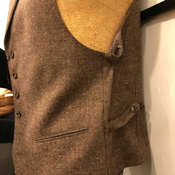JKT NEW YORK REGIS TWEED VEST - Picture 3 of 7